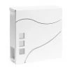 WILTEC Boite Lettres Design V28 Blanc Compartiment Journaux Fixation Murale Revêtue Poudre Porte Magazine