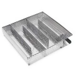 WILTEC Générateur Fumée Froide V2A BBQ Acier Inoxydable Fumage Froid Smoker Poisson Viande 20,5x20,5cm