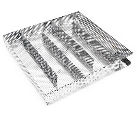 WILTEC Générateur Fumée Froide V2A BBQ Acier Inoxydable Fumage Froid Smoker Poisson Viande 27x26,5cm