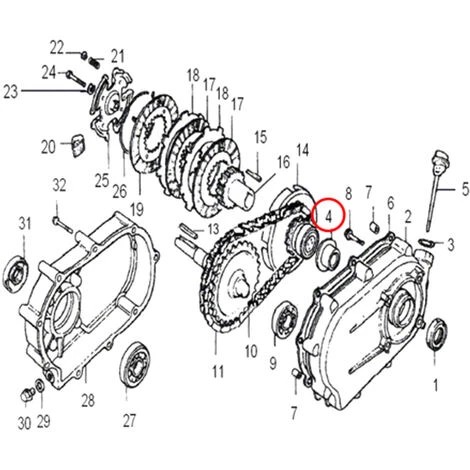WILTEC Pièce Détachée Plateau De Pression Pour Embrayage à Bain D'huile 6,5 CV – Image 2