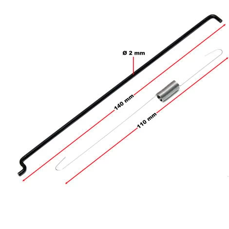 WILTEC Pièce Dètachée Ressort De Régulateur De Vitesse Avec Tringle – Image 2