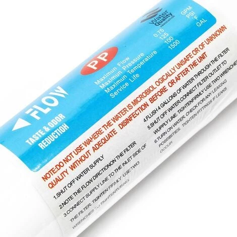 WILTEC Naturewater 10Pouces - 254mm 5µ Filtre Sédiments En Ligne Cartouche PP-10A – Image 3