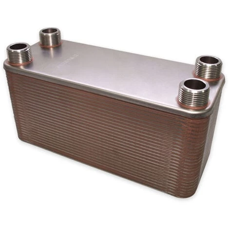 WILTEC Hrale Échangeur De Chaleur Thermique Inox 50 Plaques Max. 285 KW Eau Solaire