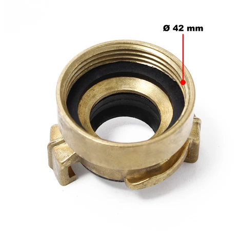 WILTEC Laiton Raccord Rapide Tuyau D'eau DN32 (1 1/4") Filetage Femelle – Image 2