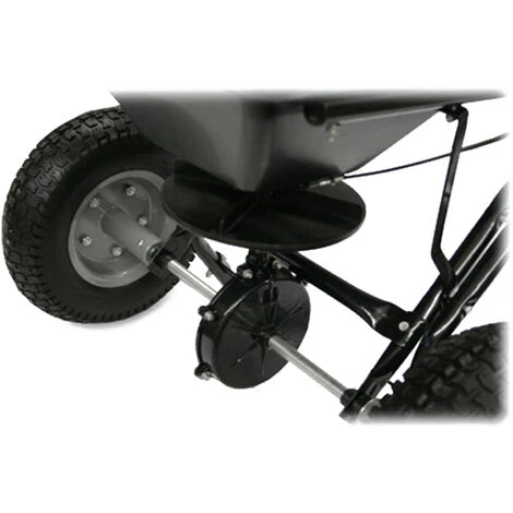 WILTEC Épandeur 30kg Avec Pneus Pour Sel Engrais Semence Épandage Gravillon Chaux Semis Jardin Herbe Gazon – Image 3