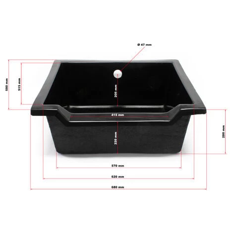 WILTEC Bac Pour Cascade Ou Cours D'eau En Matière Plastique Renforcée Fibre De Verre – Image 3