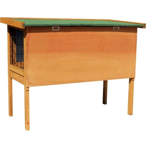 WILTEC Cage Pour Rongeurs En Bois Clapier Pour Lapin Abri Petits Animaux Grange Étable Hamster Souris – Image 3