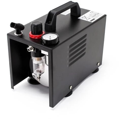 WILTEC Compresseur Aérographe AF18A Compact Manomètre Pressure Reducer – Image 2