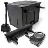 WILTEC Kit Filtration Bassin Bio 12000l 80W Pompe Super éco Stérilisateur UVC 36W Fontaine