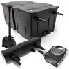 WILTEC Kit De Filtration Bassin Bio Filtre 60000l 80W Pompe éco Stérilisateur UVC 36W Fontaine