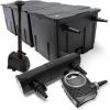 WILTEC Kit De Filtration Bassin Bio 90000l Stérilisateur UVC 24W 80W Pompe éco Fontaine
