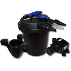 WILTEC Kit De Filtration à Pression Bio 6000l Stérilisateur UVC 11W Pompe De Bassin Ecumeur