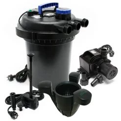 WILTEC Kit De Filtration à Pression Bio 6000l Stérilisateur Pompe De Bassin Pompe De Fontaine Ecumeur