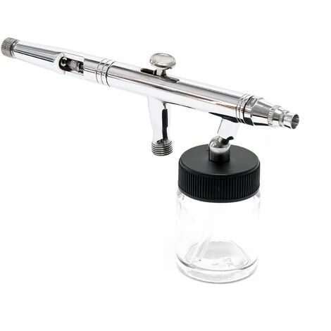 WILTEC Aérographe Professionnel Modèle 182K Régulation Double Buse-aiguille 0.3 0.5 0.8 Mm – Image 2