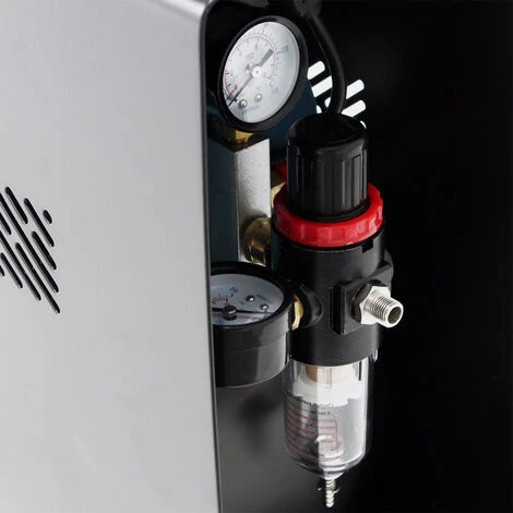 WILTEC Compresseur Aérographe AF196AW Bicylindre Avec Réservoir – Image 5