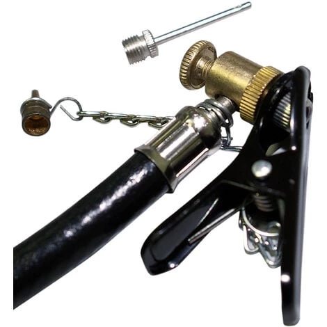 WILTEC Kit Adaptateur Compresseur D'air Comprimé Gonfleur De Roues Valves Auto Vélo Ballon – Image 4