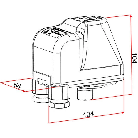 WILTEC Pressostat SK-9 380V 3-phase Pour Pompe Domestique Pompe Puits – Image 5