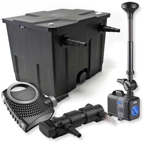 WILTEC SunSun Kit De Filtration De Bassin 12000l 18W UVC Stérilisateur NEO8000 70W Pompe Fontaine