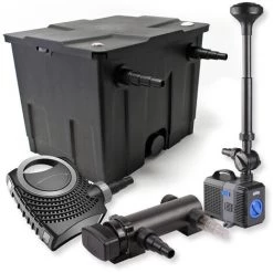 WILTEC SunSun Kit De Filtration De Bassin 12000l 18W UVC Stérilisateur NEO8000 70W Pompe Fontaine