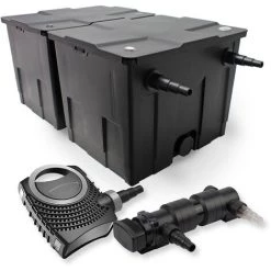 WILTEC SunSun Kit De Filtration De Bassin 60000l 24W UVC 6. Stérilisateur Et NEO7000 50W Pompe