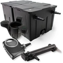 WILTEC SunSun Kit De Filtration De Bassin 60000l 24W UVC 3. Stérilisateur NEO7000 50W Pompe Et Skimmer