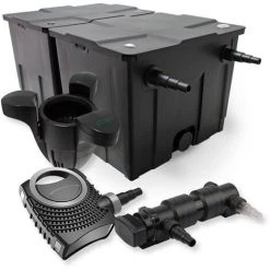 WILTEC SunSun Kit De Filtration De Bassin 60000l 18W UVC 6. Stérilisateur NEO7000 50W Pompe Et Skimmer