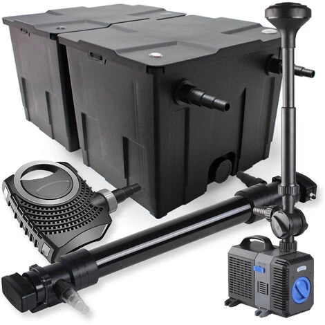 WILTEC SunSun Kit De Filtration De Bassin 60000l 72W UVC Stérilisateur NEO10000 80W Pompe Fontaine