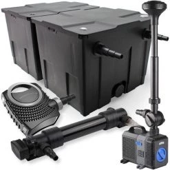 WILTEC SunSun Kit De Filtration De Bassin 60000l 36W UVC Stérilisateur NEO10000 80W Pompe Fontaine