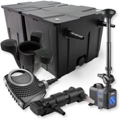 WILTEC SunSun Kit De Filtration De Bassin 60000l 18W UVC Stérilisateur NEO8000 Pompe 70W Fontaine