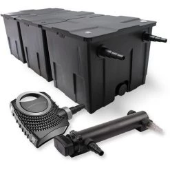 WILTEC SunSun Kit De Filtration De Bassin 90000l 24W UVC 3. Stérilisateur Et NEO7000 50W Pompe