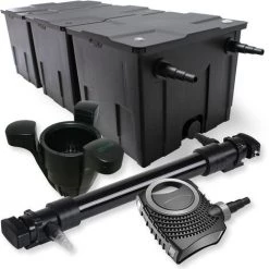 WILTEC SunSun Kit De Filtration De Bassin 90000l 72W UVC 6. Stérilisateur NEO10000 80W Pompe Skimmer