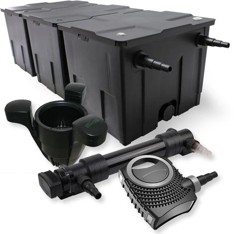 WILTEC SunSun Kit De Filtration De Bassin 90000l 36W UVC 6. Stérilisateur NEO8000 Pompe 70W Skimmer
