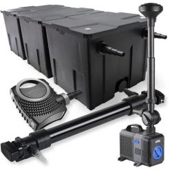 WILTEC SunSun Kit De Filtration De Bassin 90000l 72W UVC Stérilisateur NEO10000 80W Pompe Fontaine