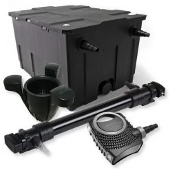 WILTEC SunSun Kit De Filtration De Bassin 60000l 72W UVC 6. Stérilisateur NEO10000 80W Pompe Skimmer