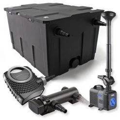 WILTEC SunSun Kit De Filtration De Bassin 60000l 18W UVC Stérilisateur NEO8000 70W Pompe Fontaine