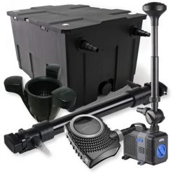 WILTEC SunSun Kit De Filtration De Bassin 60000l 72W UVC Stérilisateur NEO10000 80W Pompe Fontaine Skimmer