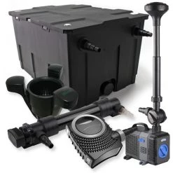 WILTEC SunSun Kit De Filtration De Bassin 60000l 36W UVC Stérilisateur NEO10000 80W Pompe Fontaine Skimmer