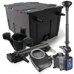 WILTEC SunSun Kit De Filtration De Bassin 60000l 36W UVC Stérilisateur NEO10000 80W Pompe Fontaine Skimmer