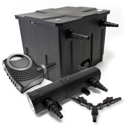 WILTEC Kit De Filtration De Bassin Pour 12000l 36W Stérilisateur NEO8000 Pompe 70W