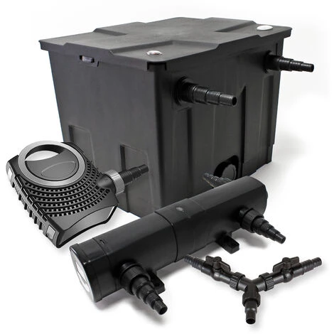 WILTEC Kit De Filtration De Bassin Pour 12000l 36W Stérilisateur NEO8000 Pompe 70W