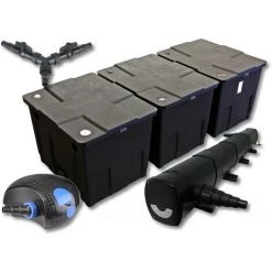 WILTEC SunSun Kit De Filtration De Bassin Pour 90000l Avec 72W Stérilisateur Et 100W éco Pompe