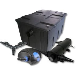 WILTEC SunSun Kit De Filtration De Bassin Pour 60000l Avec 24W Stérilisateur Et 100W éco Pompe
