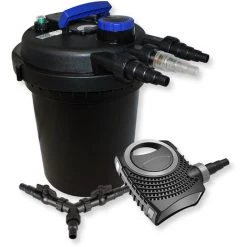 WILTEC SunSun Kit Filtration Bassin à Pression 10000l 11W UVC Stérilisateur NEO8000 70W Pompe