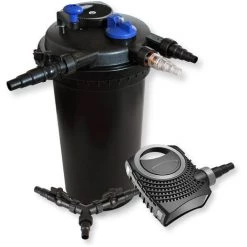 WILTEC SunSun Kit Filtration Bassin à Pression 30000l 18W UVC Stérilisateur NEO10000 80W Pompe