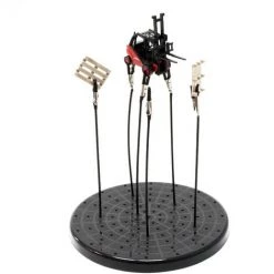 WILTEC Airbrush Plateau Support Outil 6 Bras Flexible Construction Modèles Station Aspiration