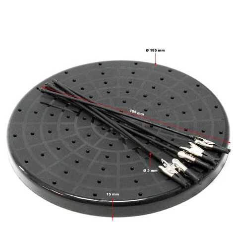 WILTEC Airbrush Plateau Support Outil 6 Bras Flexible Construction Modèles Station Aspiration – Image 2
