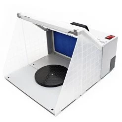 WILTEC Airbrush Cabine D’aspiration Illuminé Pour Airbrush 12 Volt 4m³/min