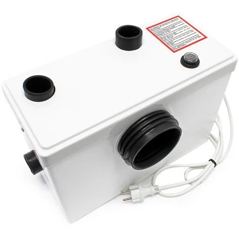 WilTec 3/1 Station De Relevage 600W Eaux Usées WC Eaux Chargées Pompage – Image 4