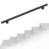 WILTEC Kit Main Courante Rambarde Support Mural 100cm Anthracite Escaliers Poignée